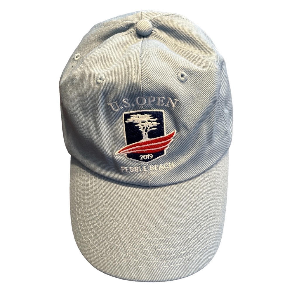 US Open Golf Hat Cap 2019 119th Pebble Beach USGA Member Adjustable Light Blue